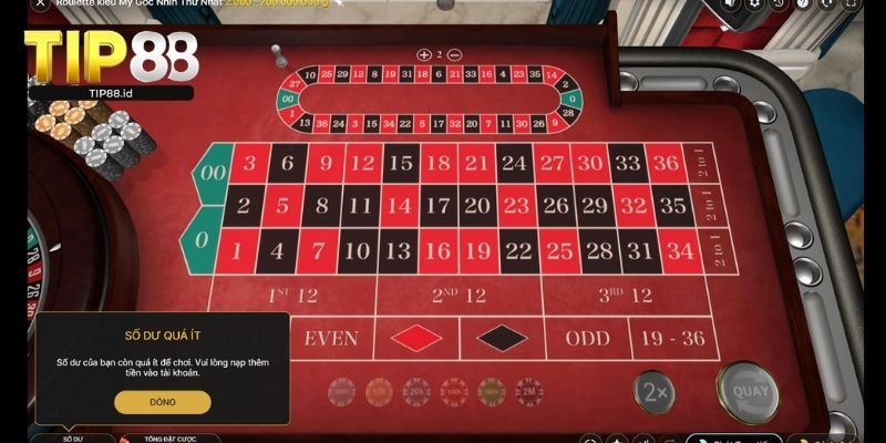 Cách đặt khi chơi Roulette TIP88