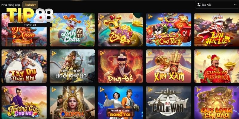 Giao diện sảnh game dễ dùng